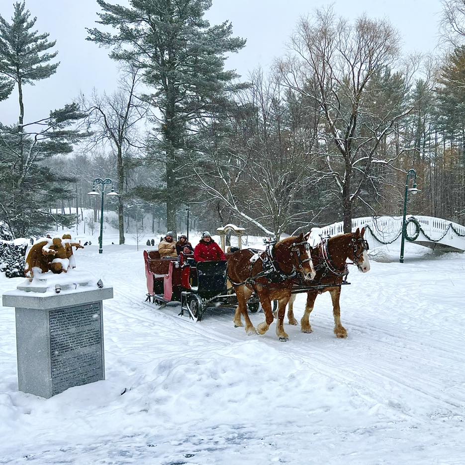 Eagle Mountain House | Winter Adventures | Horse Drawn Sleigh Rides